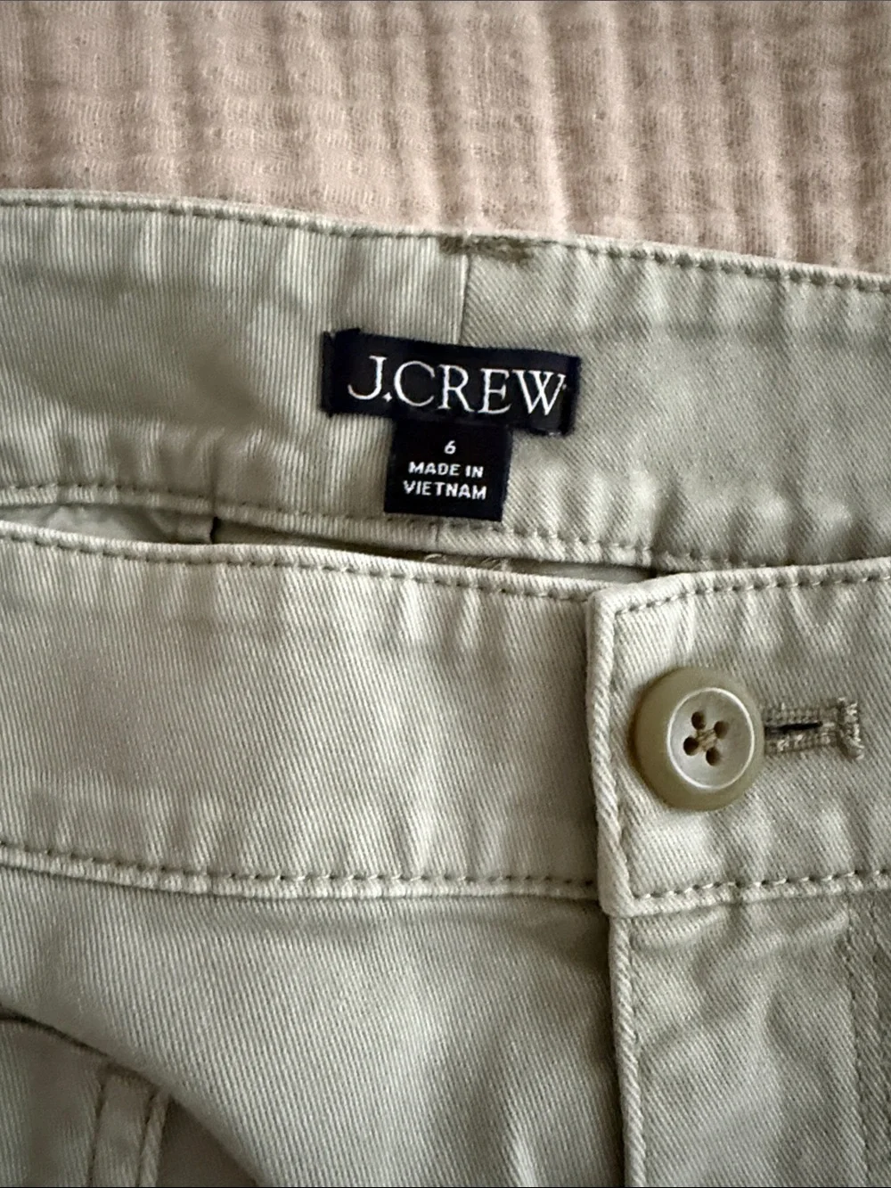 J. Crew Light Sage Utility Shorts